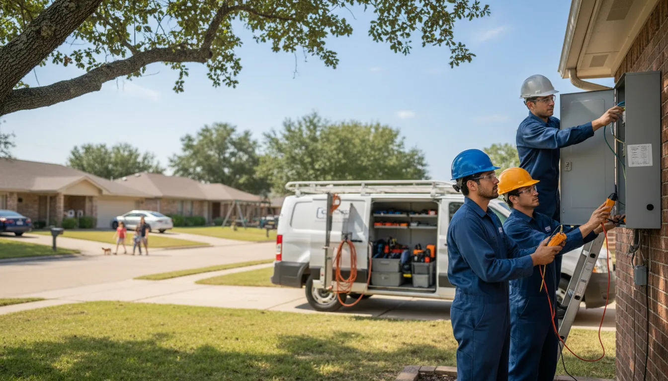 Certified electrician providing emergency electrical services in Quinter, KS